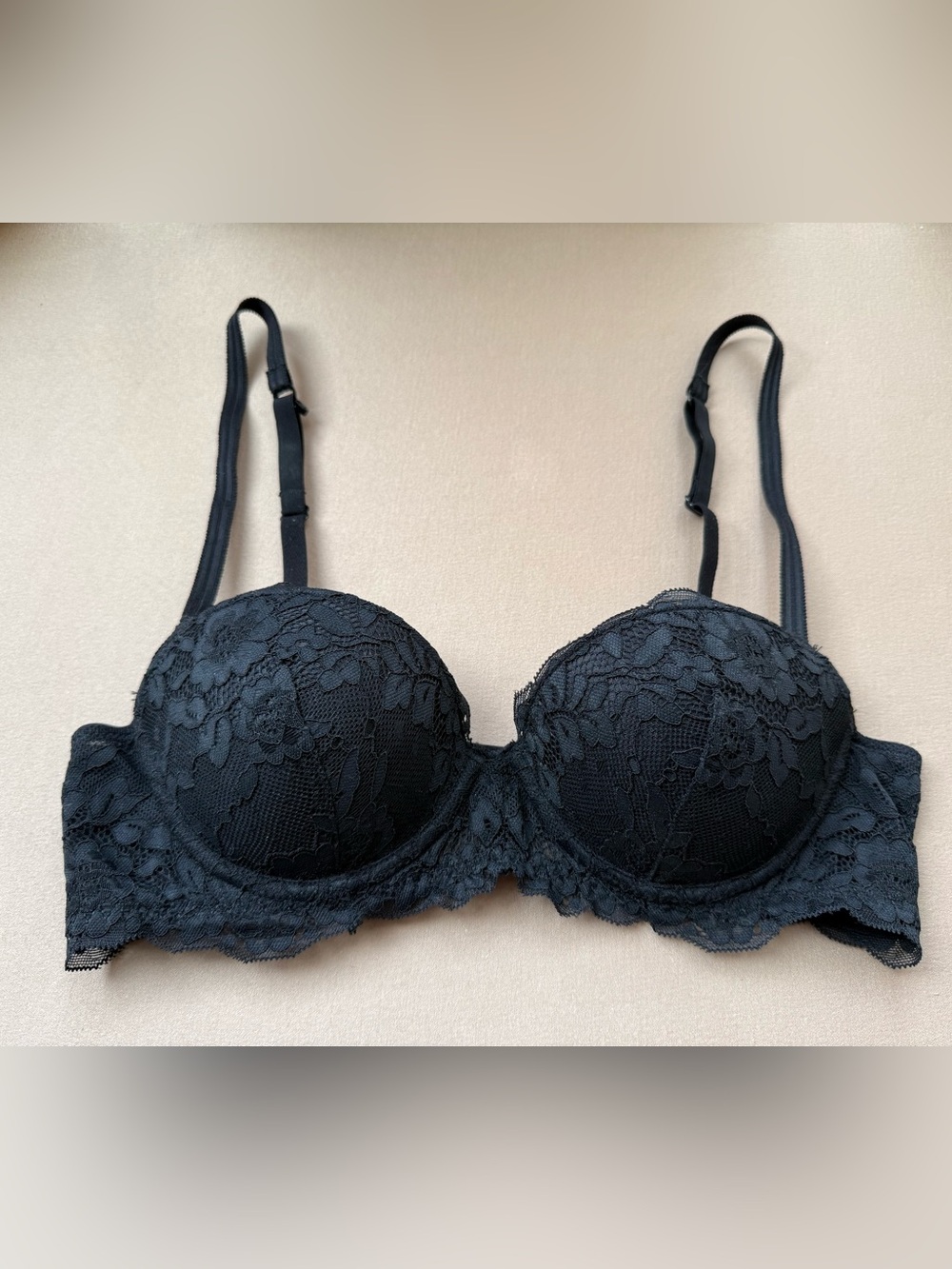 Black Lace Push-Up Bra